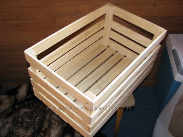 Ящик деревянный для декора, игрушек, витрин, домашнего использования.