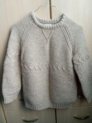 Теплый вязаный свитер Зара