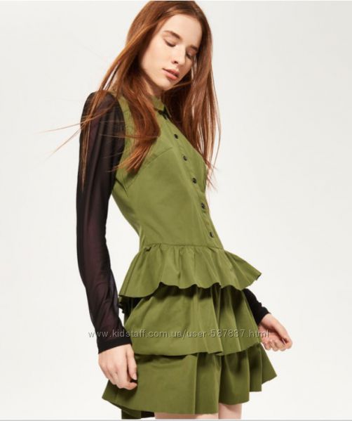 Платье с рюшами Reserved р. S