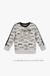 Свитшот C&A р. 128 c паетками перевертышами, машинки, машина