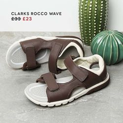 Clarks  Rocco Wave Y кожаные сандали