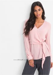 Ніжно-рожева блуза з драпіруванням на талії. Нова.