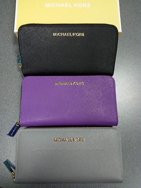  Кошельки  Michael Kors  бардовый, фиолетовый, черный