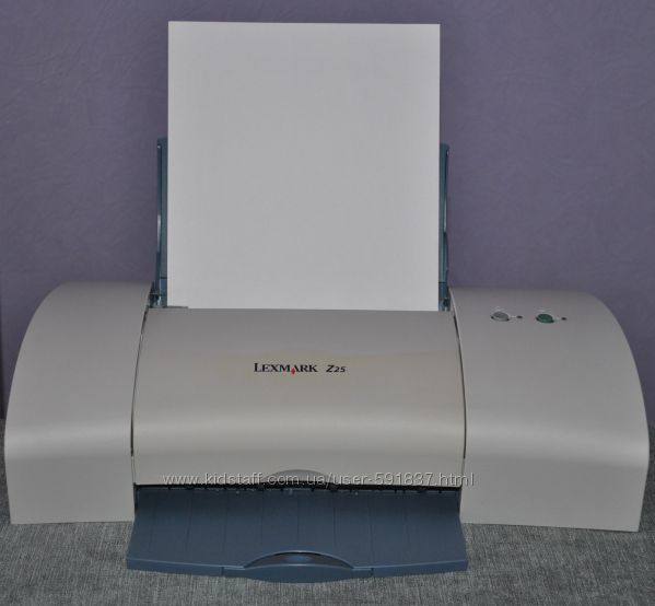 Принтер цветной и чб струйный Lexmark Z25, фотопечать, кабель в комплекте