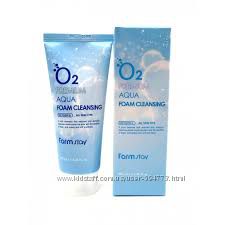 Кислородная пенка для умывания Farmstay O2 Premium Aqua Foam Cleansing