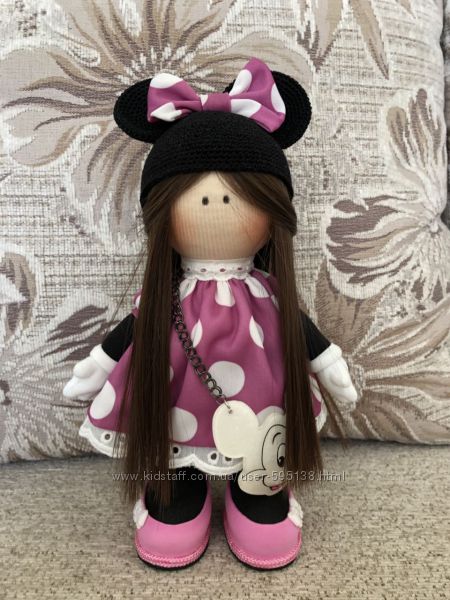 Интерьерная кукла ручной работы Minnie Mouse