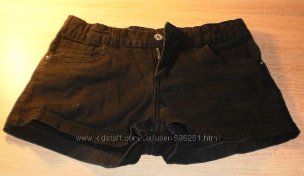 Короткие джинсовые черные шорты Page One Young 