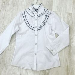 Школьные белые блузки для девочки Tugsem