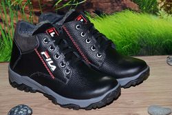Ботинки на змейке кожа  Р11 FILA размеры 35 36 37