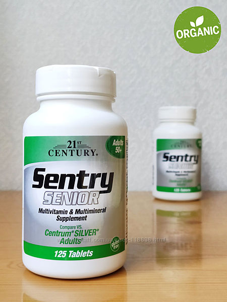 21st Century, Sentry Senior, Мультивітаміни для чоловіків та жінок старше 5