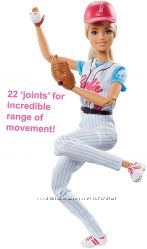 Barbie йога бейсболистка Made to Move Baseball Player Doll