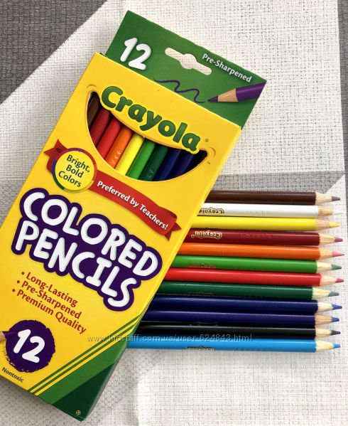 Олівці кольорові Crayola із США.