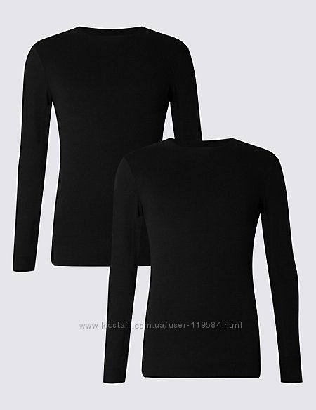 Черная белая футболка длинный рукав качество Намал Турция  хлопок