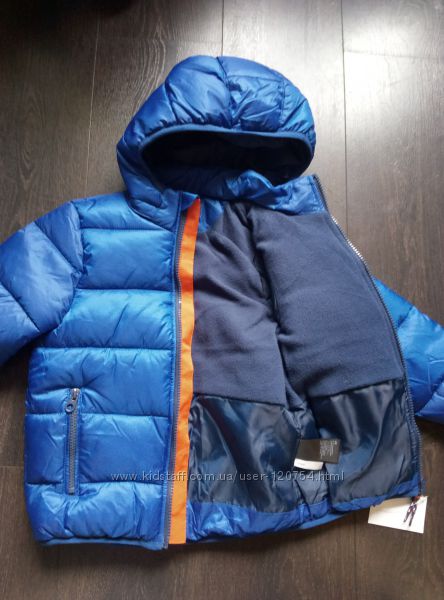 Куртка НМ, деми, зима, 92,  110 , черная и голубая
