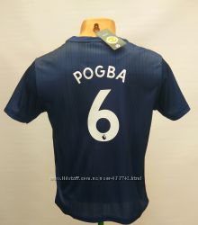 Футбольная форма детская МЮ Pogba 2018-19 темно-синяя.