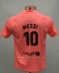 Футбольная форма детская Barcelona Messi сезон 2018-19 розовая