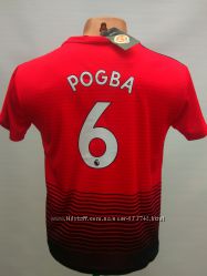 Футбольная форма детская Manchester United Pogba 2018-19 красная