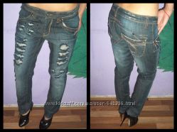  Крутые Рваные джинсы с заклепками