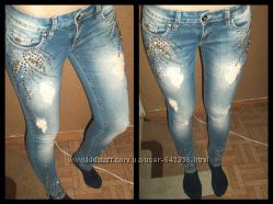  Новые джинсы с камнями She Wans Турция