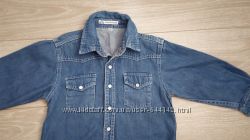 Джинсовая модная рубашка р. 104 на 3-4 года,  фирмы Albin Hansso
