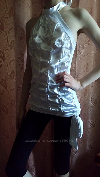 Блузка нарядная на девочку с буфами