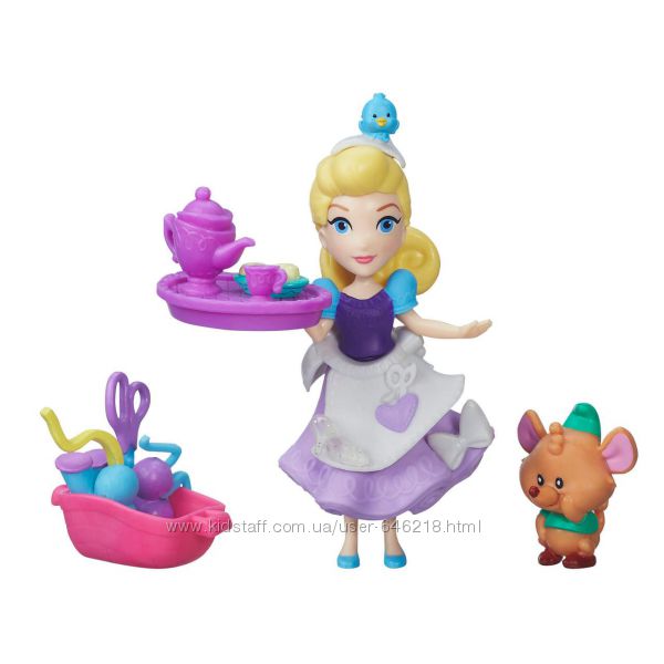 Кукла Принцессы Дисней Золушка и Гас Маленькое королевство. Оригинал Hasbro