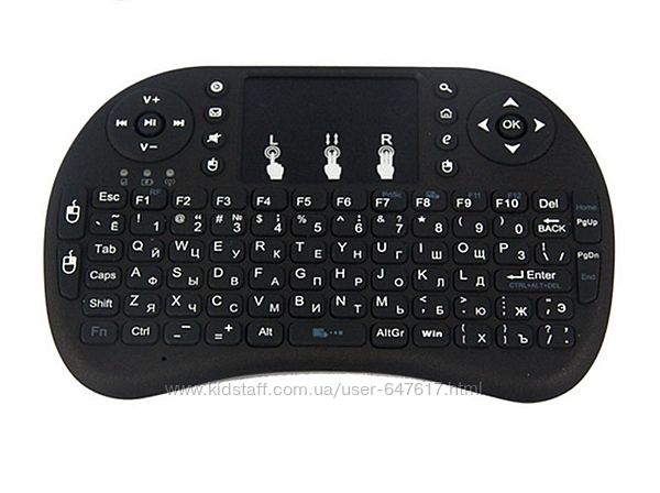 Беспроводная клавиатура с тачпадом wireless Mkv08