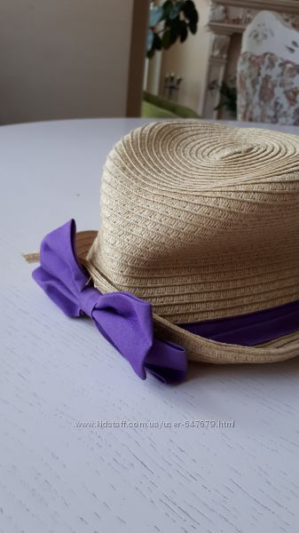 Шляпа для девочки соломенная с бантиком, Childrens Place, LG, 2-4 года