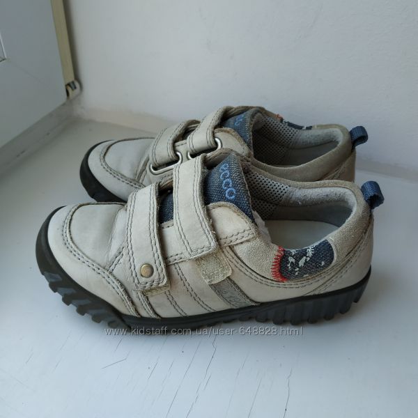 Кожаные туфли кроссовки Ecco 30р. 19. 3 см.