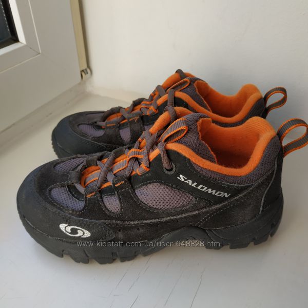 Кожаные туфли полуботинки Salomon 32р. 21 см.