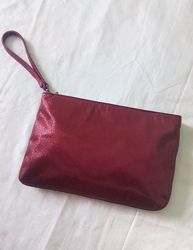 Бордовая сумочка клатч с блеском