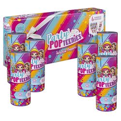Party Popteenies 6 Surprise хлопушка 6 куколок сюрприз