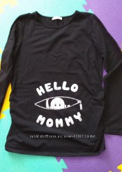 Кофта, футболка для беременных, с рисунком