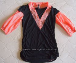 блуза Ariel вискоза-полиэстр со сверкающими пуговицами