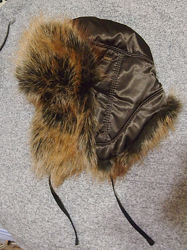 шапка ушанка 54-57 с искусственным мехом зима