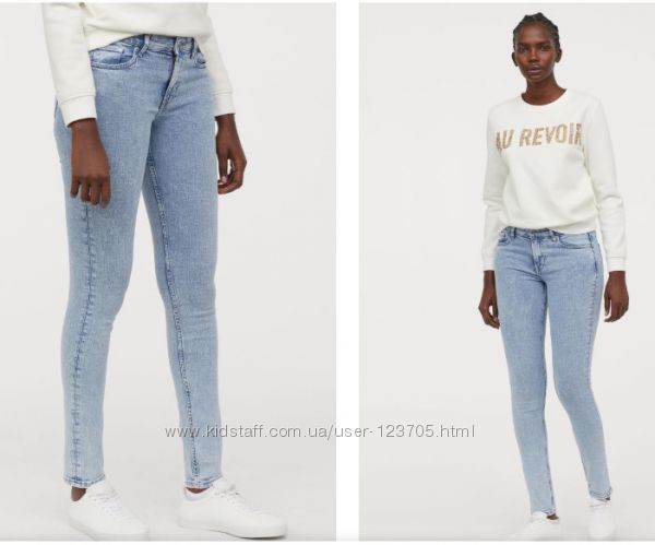 Джинсы H&M Skinny Regular Jeans