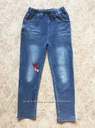 Модные джинсы джегинсы на 4-6 лет