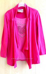 Нарядная блузка туника на девочку 6 лет рост 110-116 см бренд Beautees США 