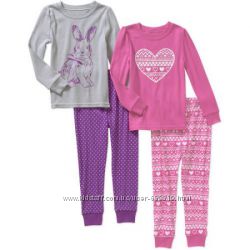 Наборы ярких пижам для девочки из США, размер 4 и 5 лет