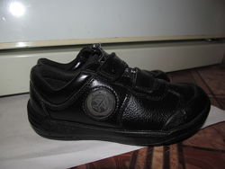 Брендовые кожаные туфли Clarks оригинал р.9.5 см, стелька 17 см