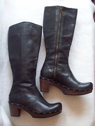 Чоботи демі шкіра Clarks, устілка 24 см.