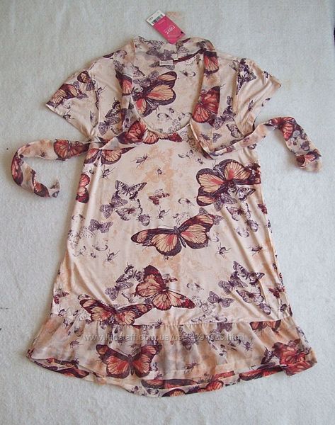 Платье с бабочками вискоза, длина 80 см.