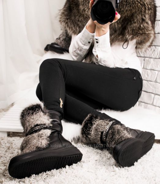 Ботинки натуральная кожа, с мехом, зимние