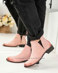 Ботинки Vivendi, натуральная замша, светло - розовые