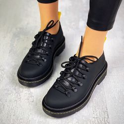 Туфли Minor, натуральный нубук, черные