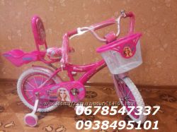 Детский двухколесный велосипед Beauty Barbie Барби 12, 14, 16, 18, 20 д для
