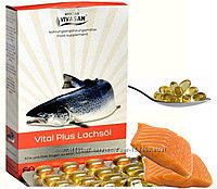Витал плюс, Vital Plus, масло лосося в капсулах Vivasan, Швейцария