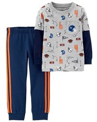 12м. Топ с длинным рукавом и штаны Carters. В наличии.