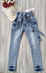 Джеггинсы для девочек Венгрия джинсы с поясом
