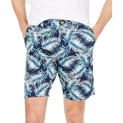 Мужские шорты Club Room Men&acutes Shorts Navy Blue Size 33 Tropical Palm P
